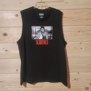 Scarface Graphic Black Tank Top Size 3XL 25x31 NWOT